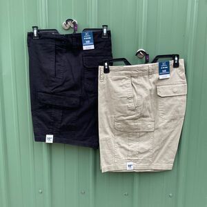 Cargo Shorts, 10" Inseam 2-Pack Size 46